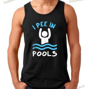 Swimmer Funny Swimming I Pee In Pools Tank Top Shirt