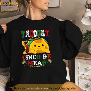 Tacocat Cinco De Meow Mexican Tacos Cinco De Mayo Day Gifts Shirt 3