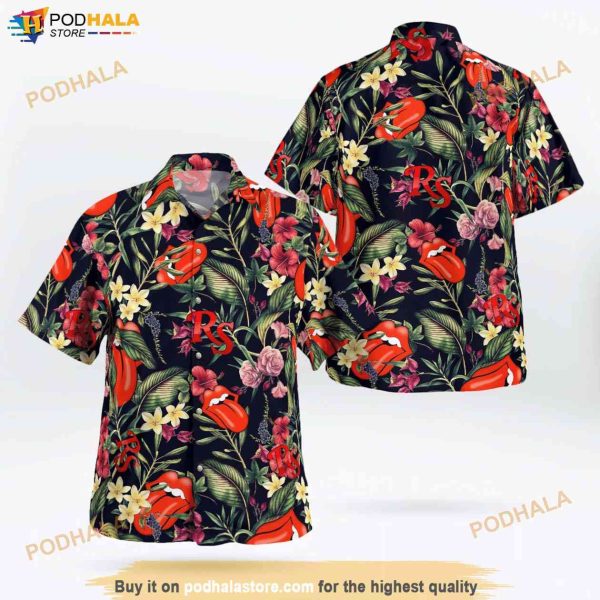 The Rolling Stones Tropical Hawaiian Shirt 3D Aloha Shirt For Men Women