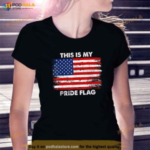 USA Patriotic 4th Of July American Flag My Pride Flag Premium T-Shirt