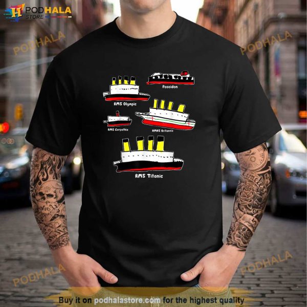 Titanic Britanic Carpathia Poseidon Olympic Titanic Shirt