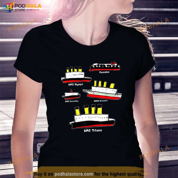 Titanic Britanic Carpathia Poseidon Olympic Titanic Shirt