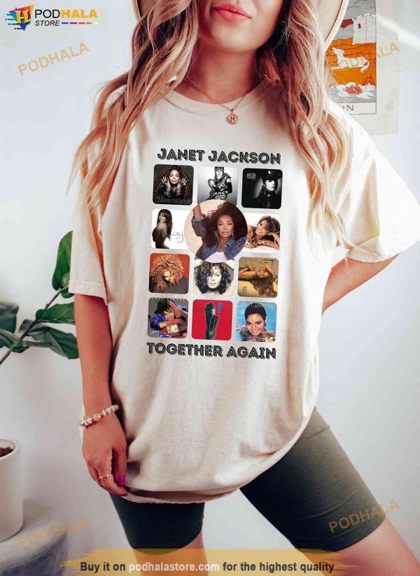 Together Again Tour 2023 Janet Jackson Shirt, Pop Queen Janet T-Shirt