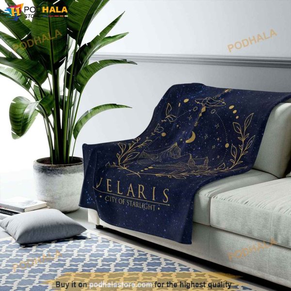 Velaris Stars Blanket, ACOTAR Merch, A Court Of Thorns and Roses Gifts