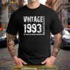 Vintage 1993 30 Years Of Being Awesome 30th Birthday Shirt