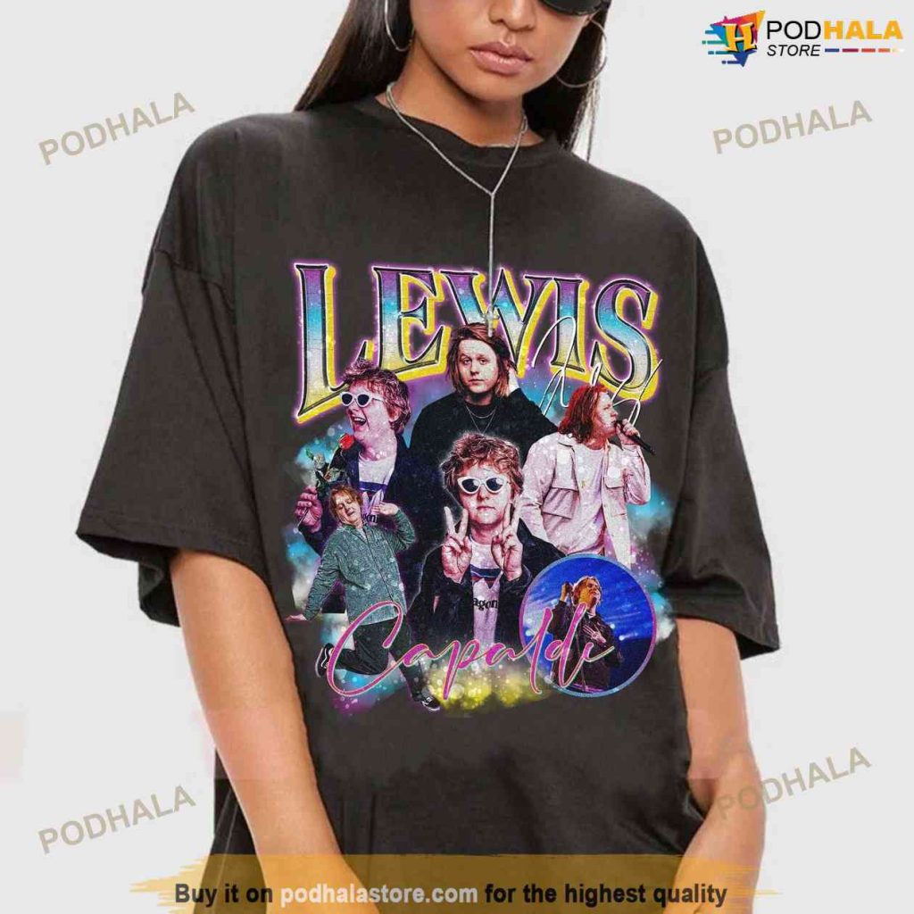 Vintage 90s Retro Lewis Capaldi Shirt, Lewis Capaldi Fan Gift