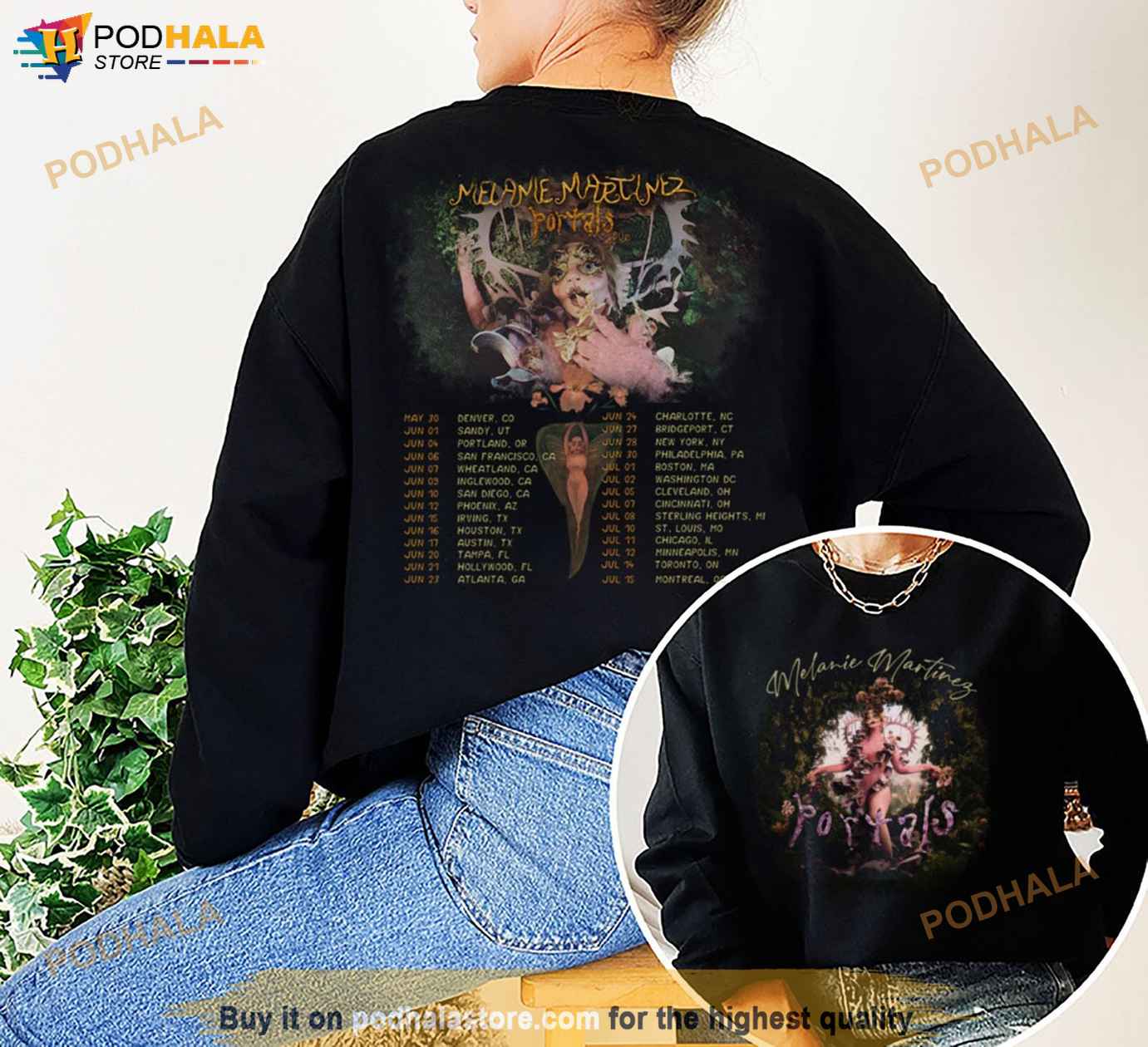 Vintage 90s Style Melanie Martinez Portals Tour Merch Sweatshirt - Bring  Your Ideas, Thoughts And Imaginations Into Reality Today