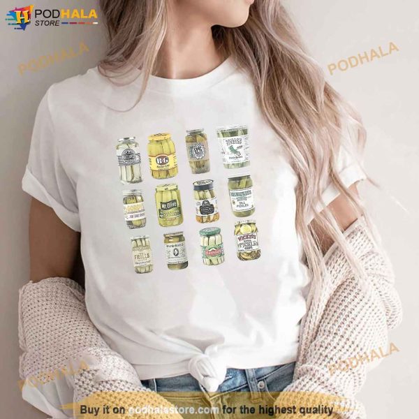 Vintage Canned Pickles Homemade Dill Pickles Gifts for Mom Shirt