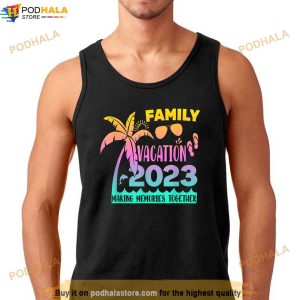 Vintage Family Trip Summer Vacation Beach 2023 Shirt