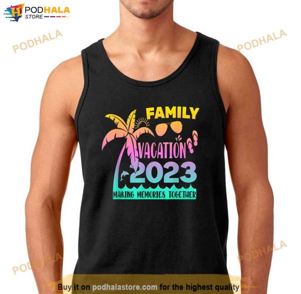 Vintage Family Trip Summer Vacation Beach 2023 Shirt