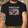 Vintage Free Trump American Flag Trump Supporter T-Shirt