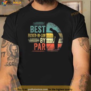 Vintage Golfing Outfit Best Fatherinlaw By Par Gifts Shirt 2