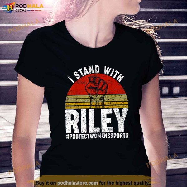 Vintage I Stand With Riley  Shirt, Gaines ProtecWomens Sports Shirt