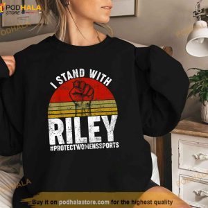 Vintage I Stand With Riley Shirt Gaines Protecwomens Sports Shirt 3