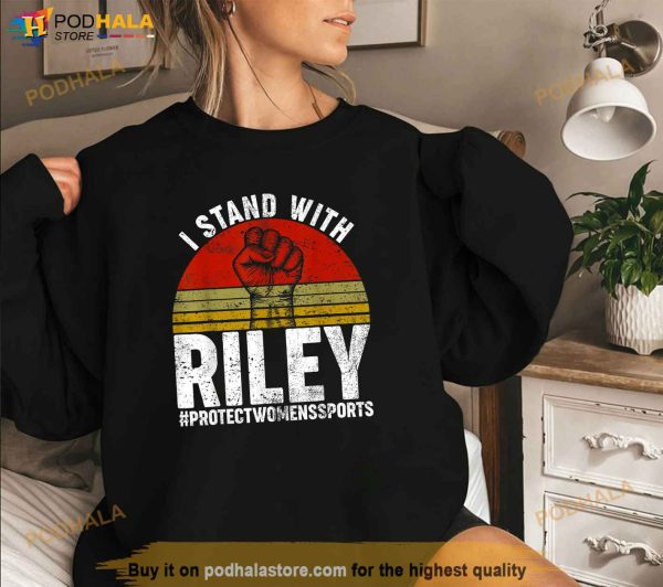 Vintage I Stand With Riley  Shirt, Gaines ProtecWomens Sports Shirt