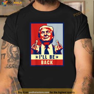 Vintage I'll Be Back Trump 2024 Shirt, Donald Trump 4th of July T-Shirt