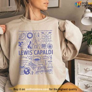 Vintage Lewis Capaldi Tshirt Lewis Capaldi Album Tracklist Sweatshirt