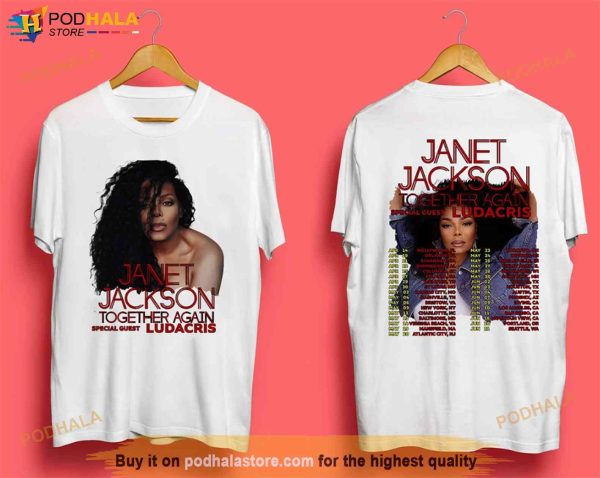 Vintage Style 90s Janet Jackson 2023 Tour Shirt For Fans