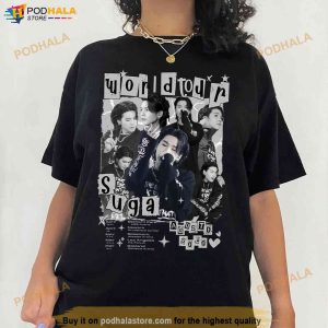 Vintage Suga AgustD Tour Shirt, BTS Min Yoongi Agust D World Tour Merch