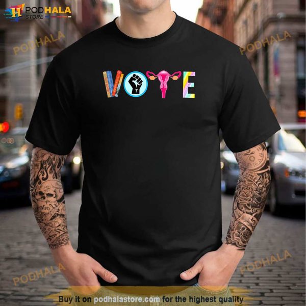 Vote Banned Books Reproductive Rights BLM Political Activism Shirt