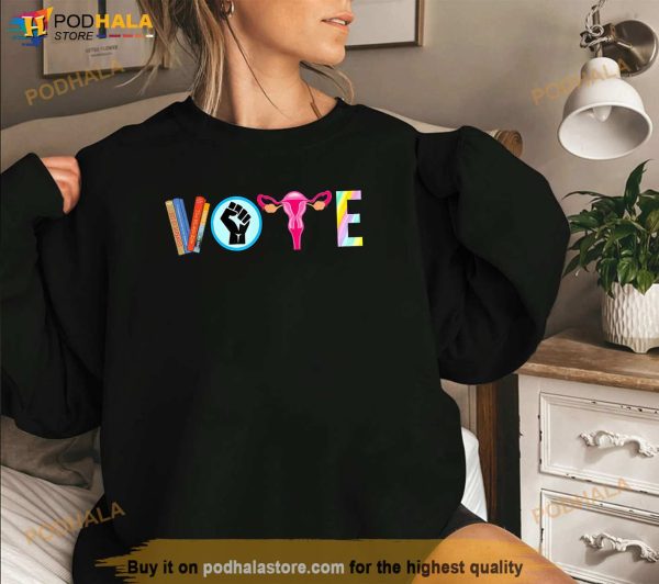 Vote Banned Books Reproductive Rights BLM Political Activism Shirt