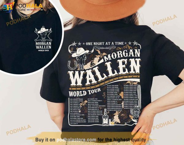 Wallen Western Shirt, Country Music Sweatshirt, Bull Skull Western Tour Gift
