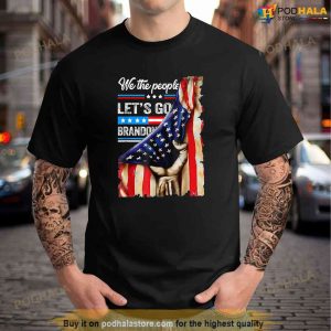 We The People Lets Go Brandon American Flag Shirt