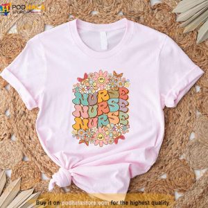 Wildflowers Nurse Tee Nursing School For Work Rn Nurse Registered Nurse 1