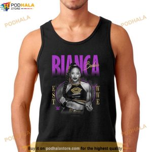 Wwe Bianca Belair Distressed Black White Photo Portrait Shirt 2