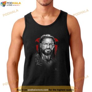 Wwe Roman Reigns Black White Face Photo Portrait Shirt 2