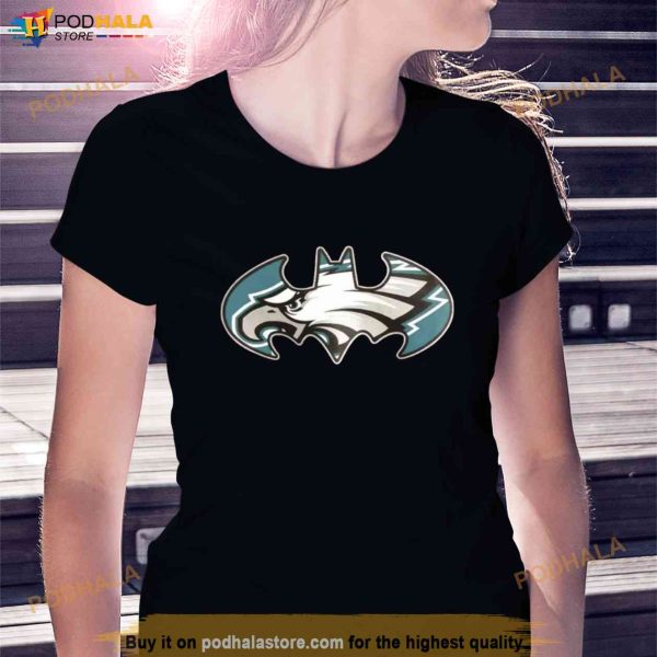Philadelphia Eagles Batman Logo NFL Shirt, Batman Eagles Shirt