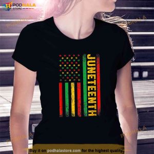 1865 Juneteenth Black History American Flag African Shirt 3