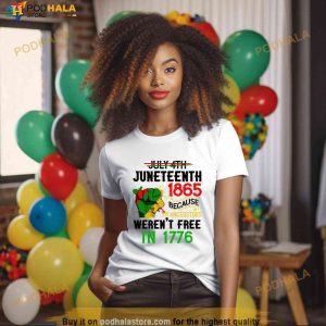 1865 Juneteenth Shirt 1776 Peace Love Juneteenth Black Lives Matter Shirt 2