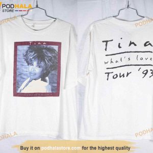 1993 Tina Turner What's Love Tour '93 Shirt, Vtg 90s Tina Turner World Tour