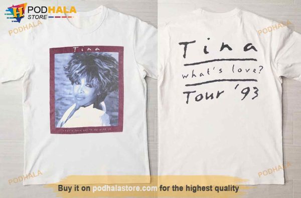 1993 Tina Turner What’s Love Tour ’93 Shirt, Vtg 90s Tina Turner World Tour