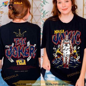 2 Sided Nikola Jokic Shirt, Nikola Jokic The Joker Basketball Shirt