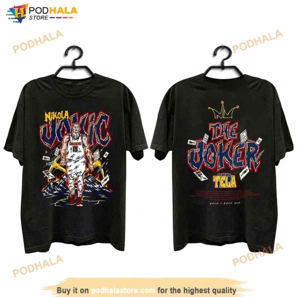 2 Sided Nikola Jokic Shirt, Nikola Jokic The Joker Basketball Shirt