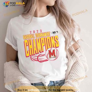 2023 Baseball Tournament Champions Maryland Terrapins Shirt 3