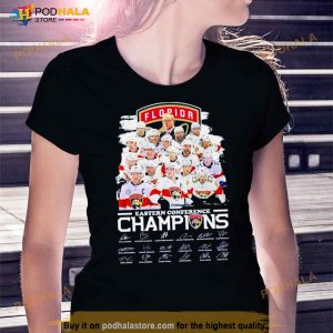 2023 Eastern Conference Champions Florida Panthers players signatures Shirt