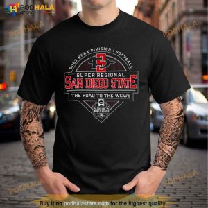 2023 Ncaa Division I Softball Super Regional San Diego State The Road To The Wcws Shirt 3