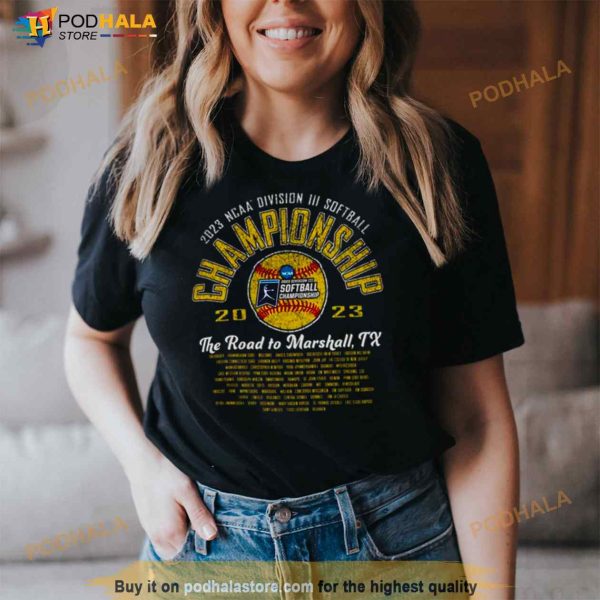 2023 NCAA Division III Softball Championship the road to Marshall TX Shirt