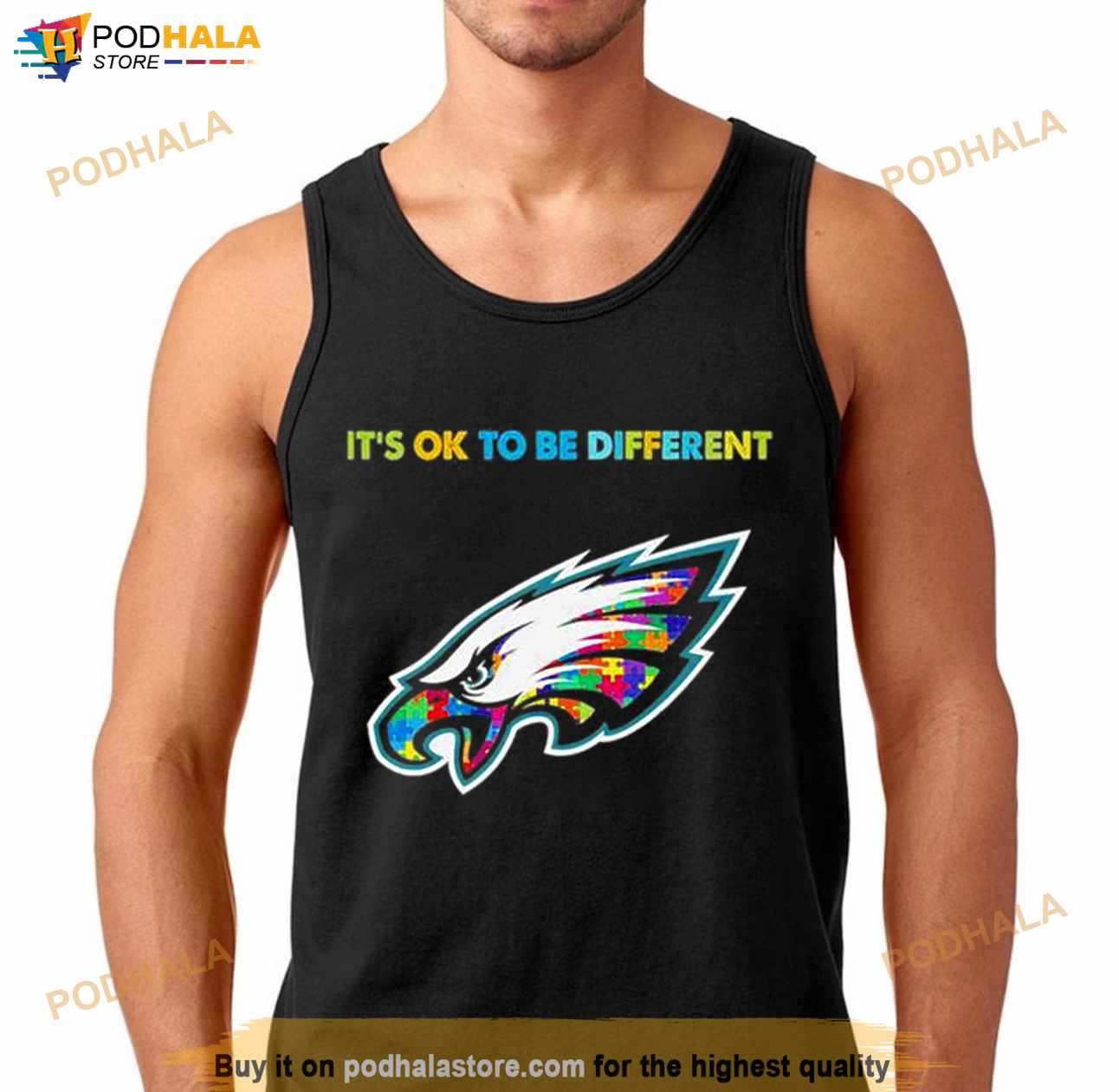2023 Philadelphia Eagles Autism It's ok to be different shirt