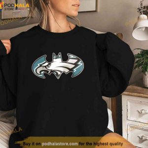 Philadelphia Eagles NFL Football Batman DC American Flag Shirt T