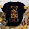 40 Years Red Hot Chili Peppers Signature Shirt, RCHP Band Fan Gift