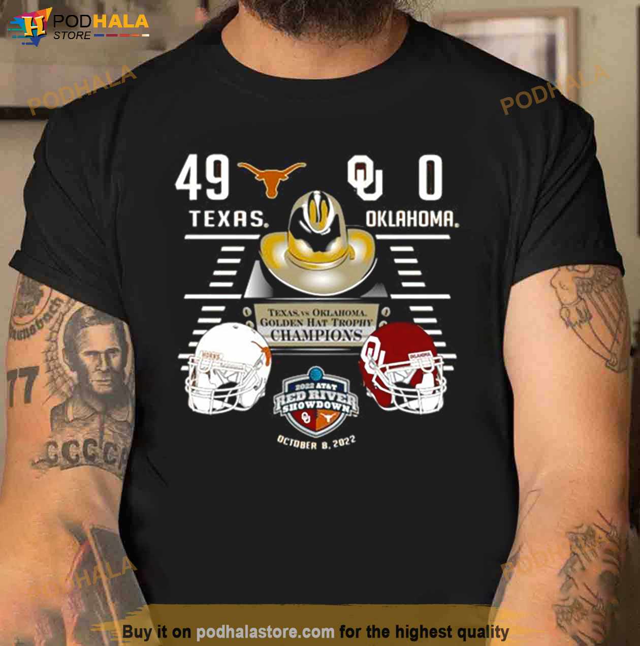 49 0 Texas Orange Texas Longhorns vs. Oklahoma Sooners 2022 Red River Showdown Football Score T Shirt 49 0 Texas Orange Texas Longhorns vs. Oklahoma Sooners 2022 Red River Showdown Football Score T Shirt