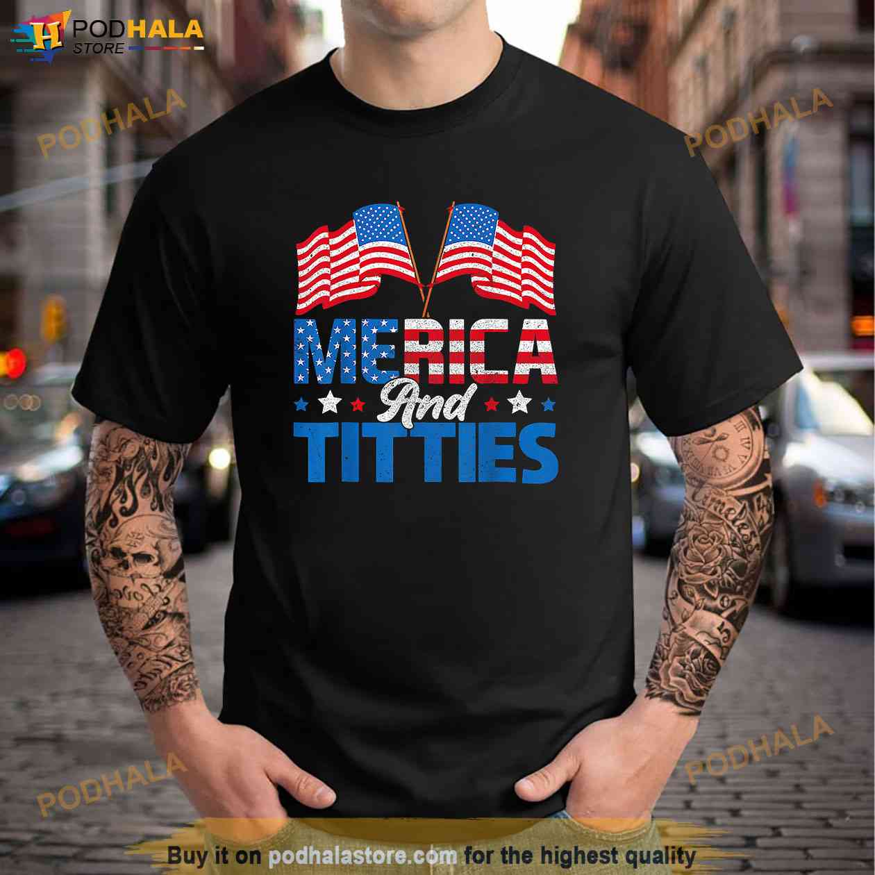 Merica - Custom 4th of July T Shirts & Jerseys - Patriotic