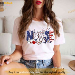 4th of July Nurse Shirt, Patriotic Nurse Shirt, Registered Nurse Shirt
