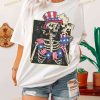 4th of July Patriotic Skeleton Patriotic Shirt, Independence Day T-Shirt