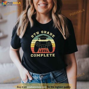 8th Grade Level Complete Class Of 2023 Graduation Gift Shirt