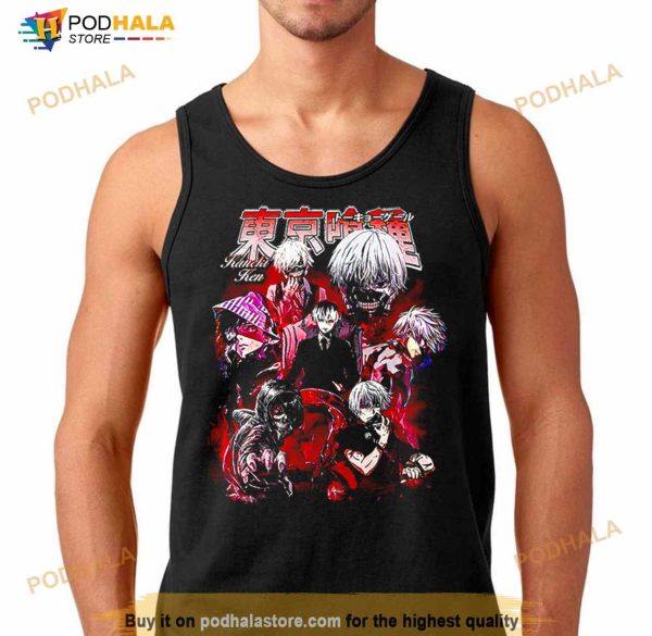 90s Kaneki Tokyo Ghoul Kaneki Ken Anime Graphic Shirt